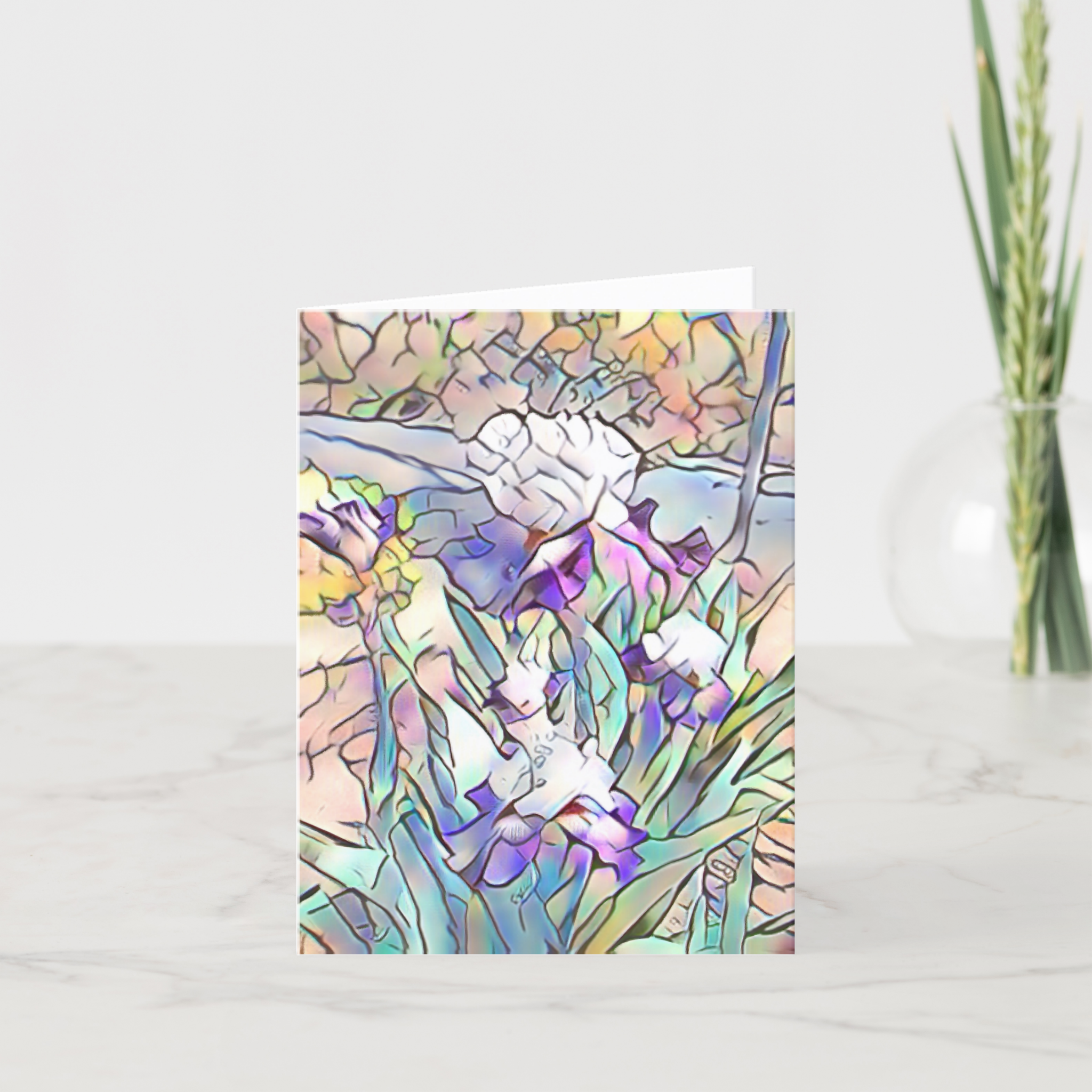 Abstract Iris 2 Greeting Card