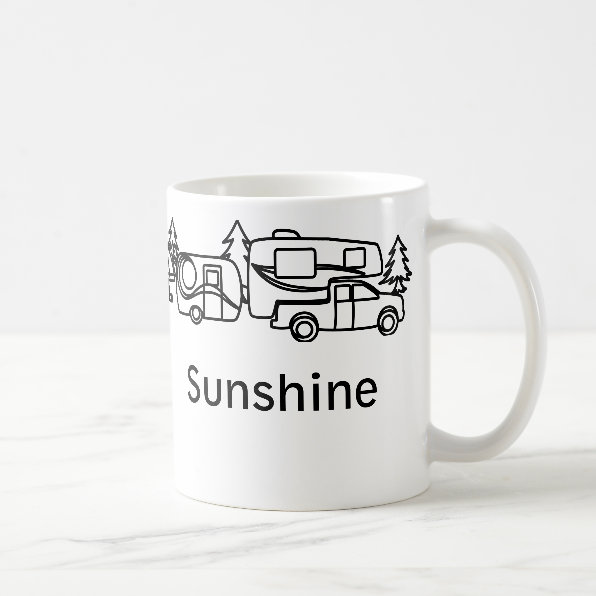 Happy Campers Personalized Mug