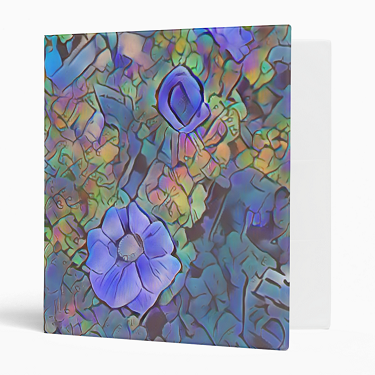 Abstract Anemone 3-ring Binder - 1