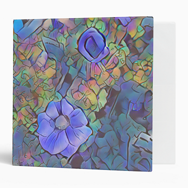 Abstract Anemone 3-ring Binder - 2
