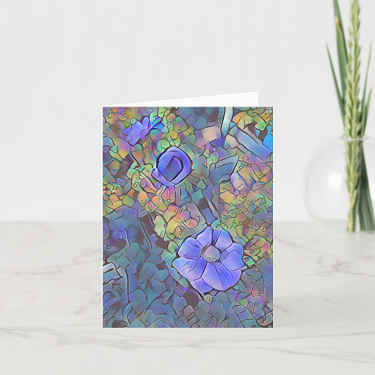 Abstract Anemone Greeting Card