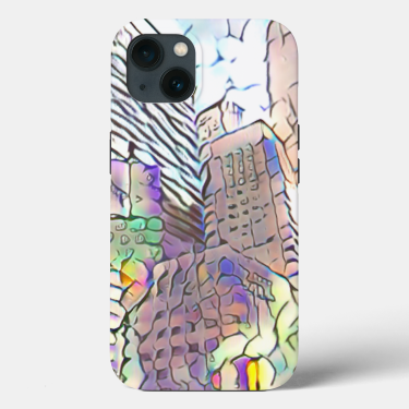 Abstract Cityscape Phone Case