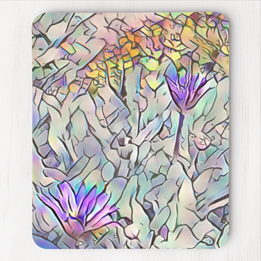 Abstract Daisies Mouse Pad