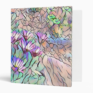 Abstract Daisies 2 3-ring Binder - 1