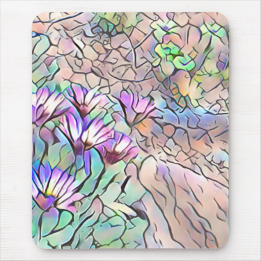 Abstract Daisies 2 Mouse Pad