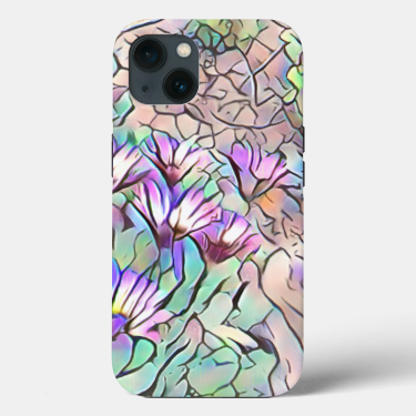 Abstract Daisies 2 Phone Case