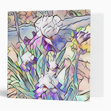 Abstract Iris 2 3-ring Binder - 2