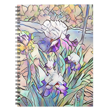 Abstract Iris 2 Spiral Notebook