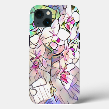 Abstract Orchids Phone Case