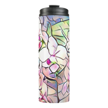 Abstract Orchids Thermal Tumbler