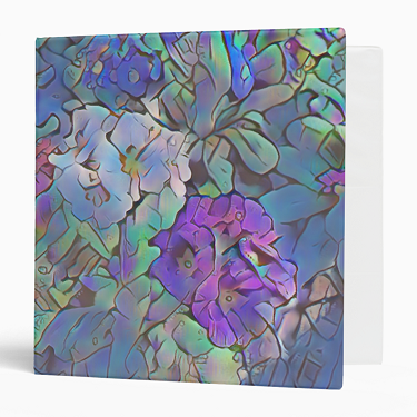 Abstract Primrose 3-ring Binder - 1.5