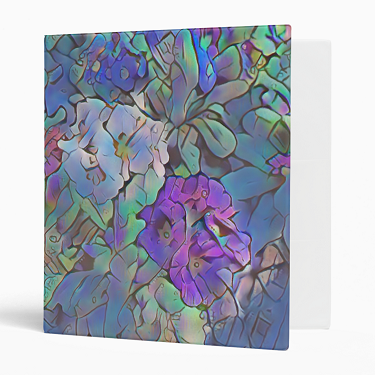 Abstract Primrose 3-ring Binder - 1
