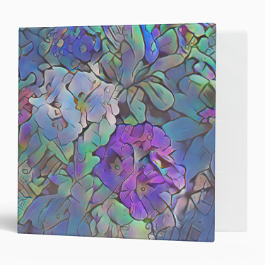 Abstract Primrose 3-ring Binder - 2