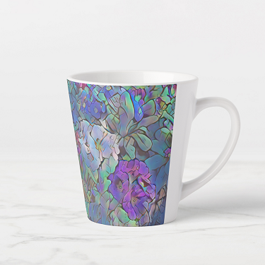 Abstract Primrose Latte Mug