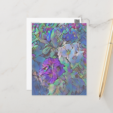 Abstract Primrose Postcard