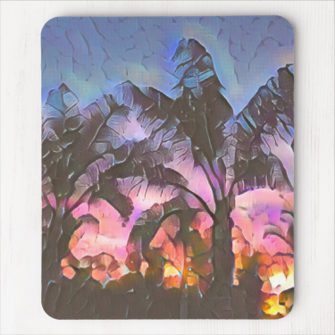 Abstract Sunset Mouse Pad