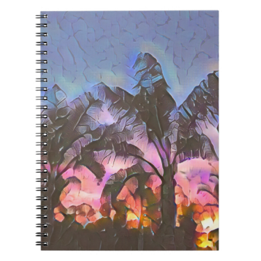 Abstract Sunset Notebook
