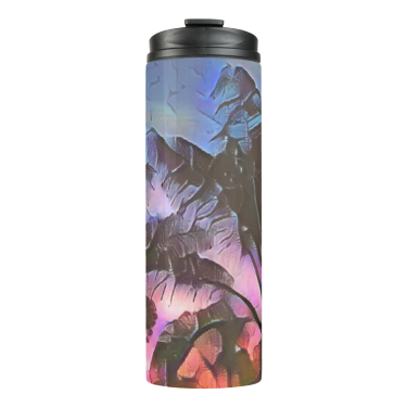 Abstract Sunset Thermal Tumbler