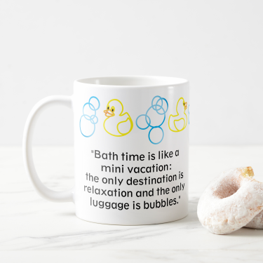 Bubbles and Ducks Personalized Mug