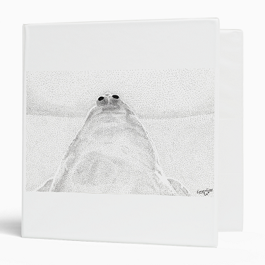 Stippled Chicken by artist Emmaline W - 3-ring Binder - 1.5