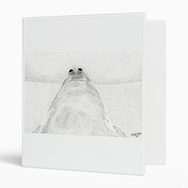 Stippled Chicken by artist Emmaline W - 3-ring Binder - 1
