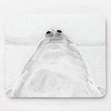 Stippled Chicken by artist Emmaline W - Mouse Pad