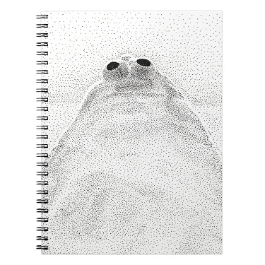 Stippled Chicken by artist Emmaline W - Spiral Notebook