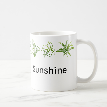 House Plants Border Personalized Mug