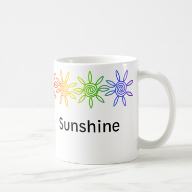 Sunshine Border Personalized Mug